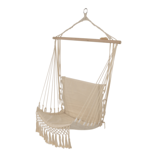 Hangmatstoel Macrame, hoogte 120 cm, breedte 50 cm, lengte 52 cm - Afbeelding 2