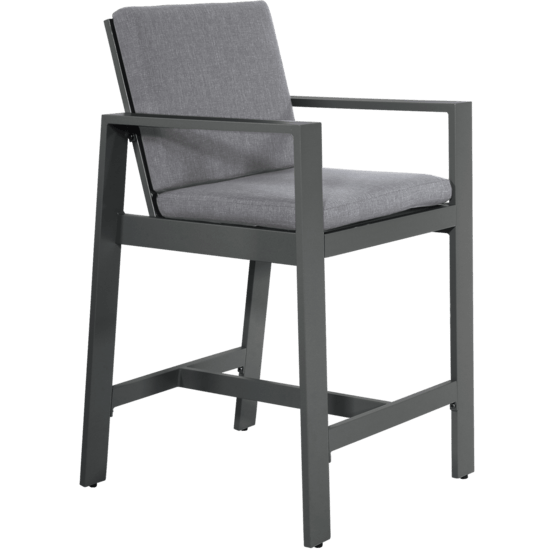 Barstoel Malibu charcoal. 2 stuks