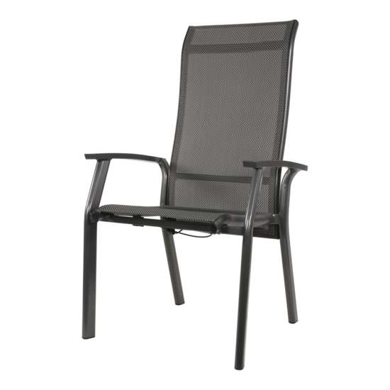 Standenstoel Mojito Negro II, antraciet, lengte 58,5 cm, diepte 65 cm, hoogte 112,5 cm