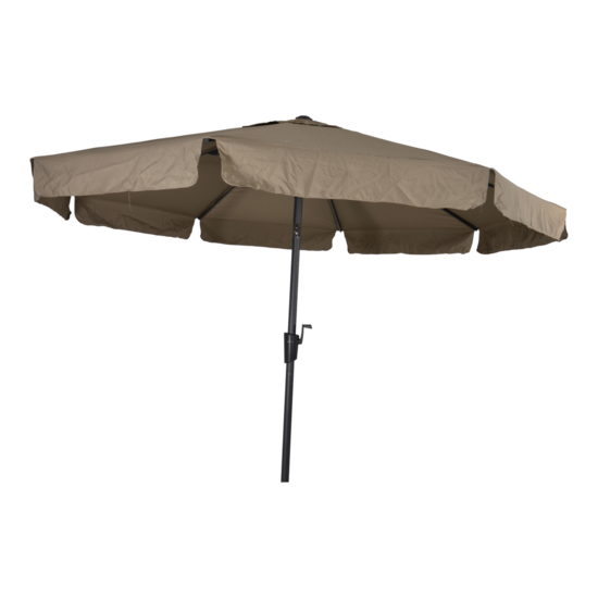 Parasol Libra, taupe, 3 meter, knikbaar