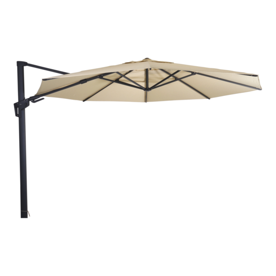 Zweefparasol VirgoFlex ecru, kantelbaar, 350 cm