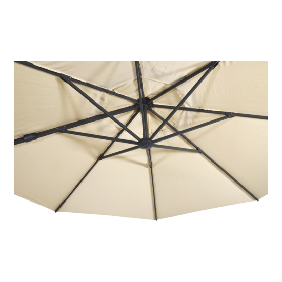 Zweefparasol VirgoFlex ecru, kantelbaar, 350 cm - Afbeelding 3