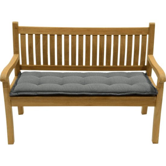 Bankkussen antraciet, lengte 120 cm, breedte 50 cm, dikte 6 cm