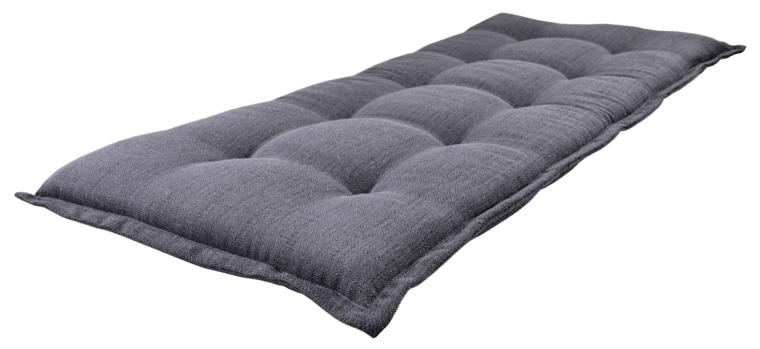 Bankkussen antraciet, lengte 120 cm, breedte 50 cm, dikte 6 cm - Afbeelding 2