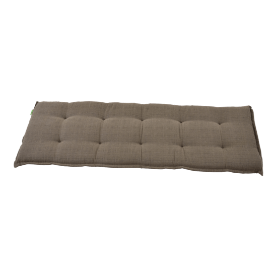 Bankkussen taupe, lengte 120 cm, breedte 50 cm, dikte 6 cm