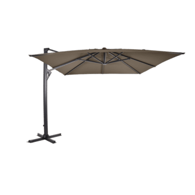 Zweefparasol Taurus taupe 3x3 meter