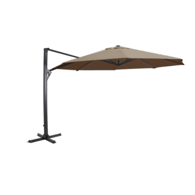 Zweefparasol Taurus taupe maat: 3,5 meter