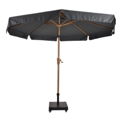 Parasol Libra houtlook grijs maat: 3 meter