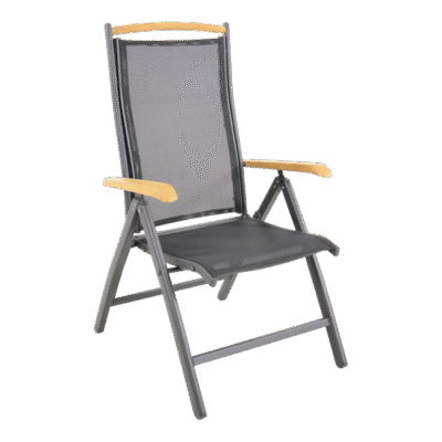 Standenstoel Monza zwart, set a 2 stuks