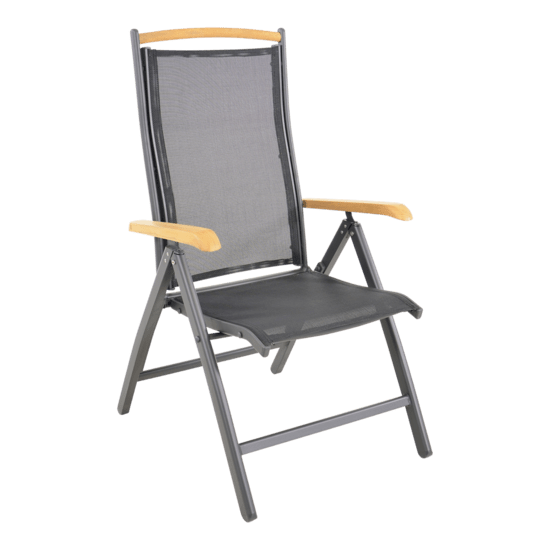 Standenstoel Monza zwart, set a 2 stuks