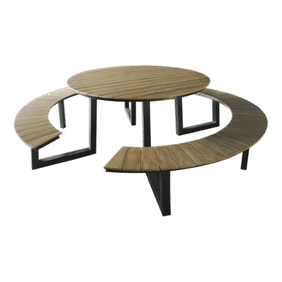Picknickset Arezzo rond, 141 x 75 cm