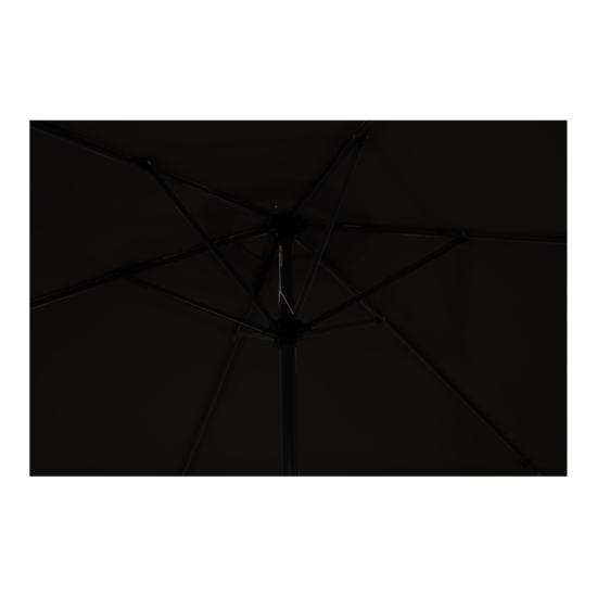 Parasol Gemini 3 meter, zwart - Afbeelding 2