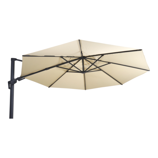 Zweefparasol VirgoFlex ecru, kantelbaar, 350 cm - Afbeelding 2