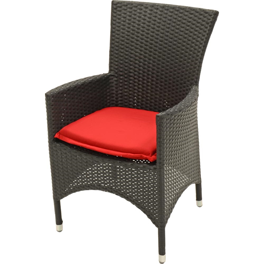 Zitkussen Boston Deep Red, lengte 46 cm, breedte 47 cm - Afbeelding 2