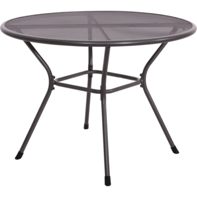 Tuintafel Nordic rond, grijs/antraciet, 105 cm, hoogte 74,5 cm.