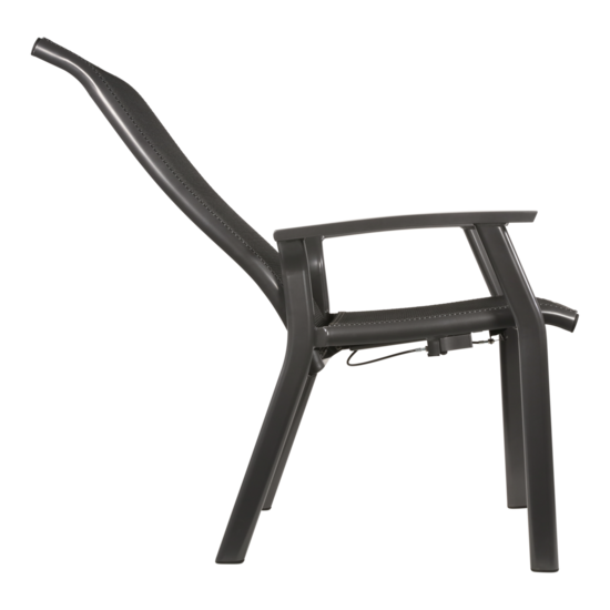 Standenstoel Mojito Negro II, antraciet, lengte 58,5 cm, diepte 65 cm, hoogte 112,5 cm - Afbeelding 2