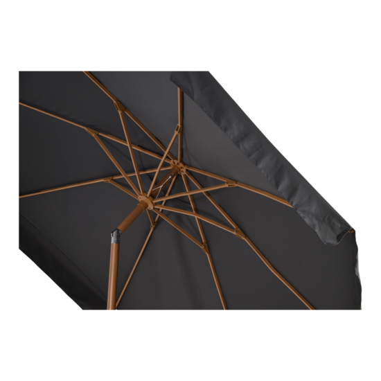 Parasol Libra houtlook grijs maat: 3 meter - Afbeelding 4