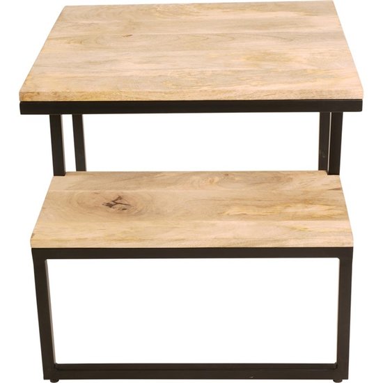 Houten bijzettafeltje Jack 50x50x40cm - Afbeelding 2