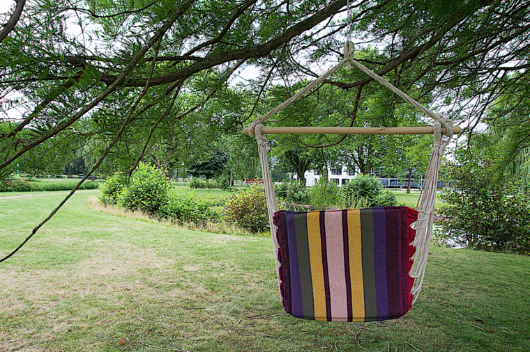 Hangmatstoel regenboog 110x47 cm, maximaal gewicht 120 kg - Afbeelding 3