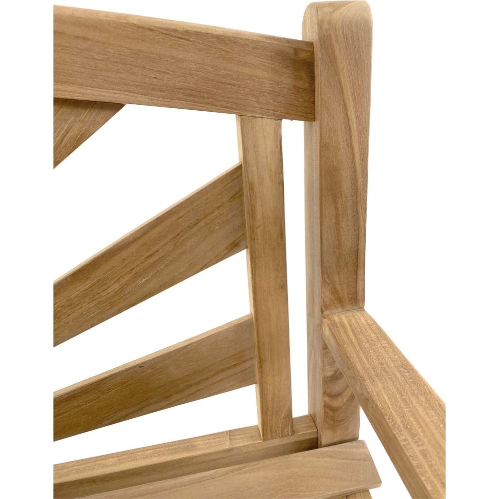 Bank teak Sunburst 156cm - Afbeelding 7