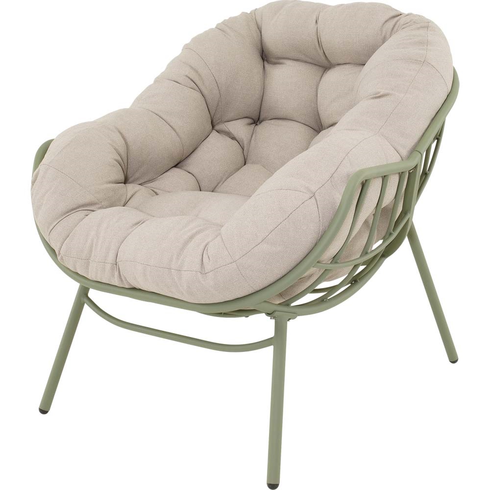 Relaxstoel Cozy Aluminium beige