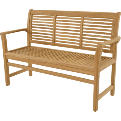 Bank teak Stripe 142cm