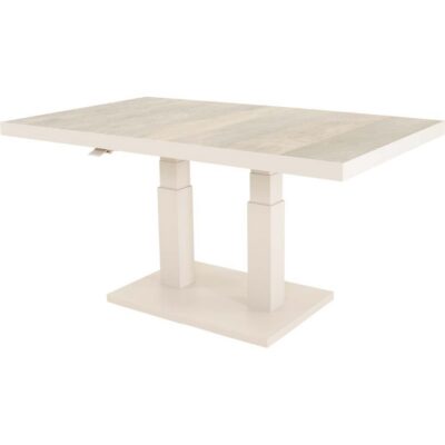 Loungetafel verstelbaar Prato Crema, 140x85cm