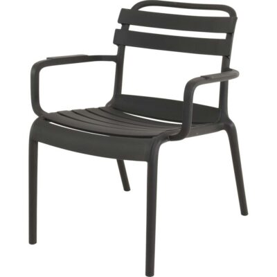 Loungestoel Torvi zwart