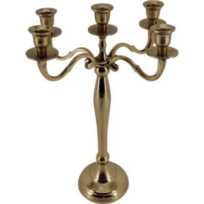 Kandelaar Classic Brush goud 40,5cm