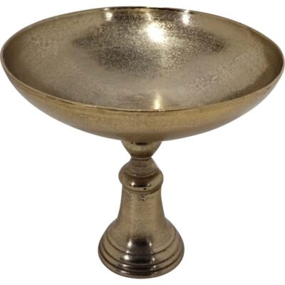 Schaal op voet Brush goud ø41x30cm